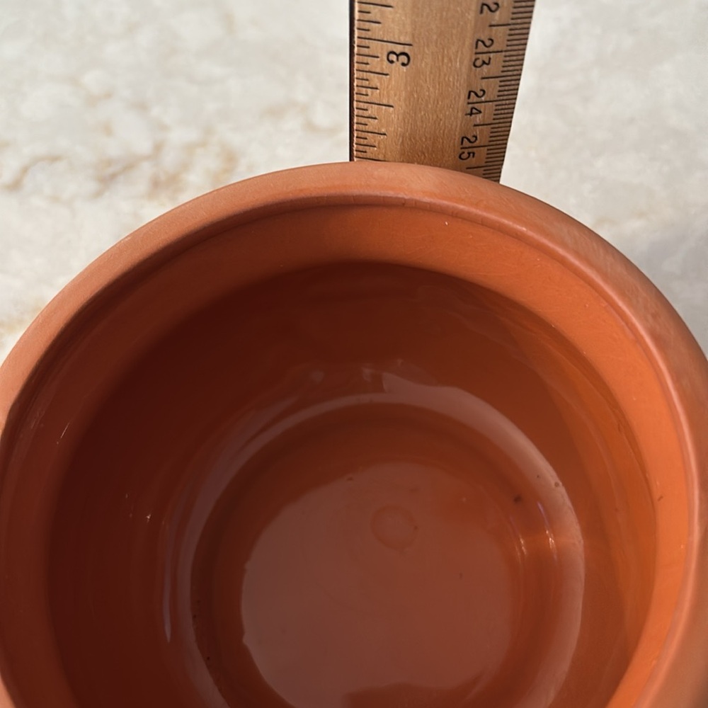 Terracotta Clay Pot with Spoon - Picture 3 of 5